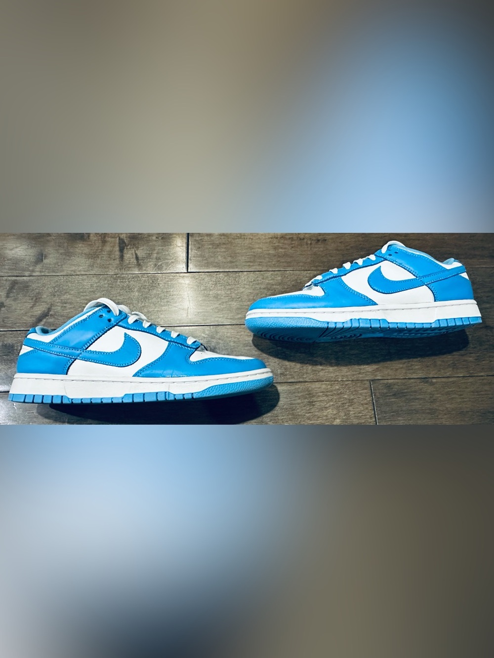 Nike Men’s Sz 9/ Women’s Sz 10.5 University Blue Low Dunk Sneakers